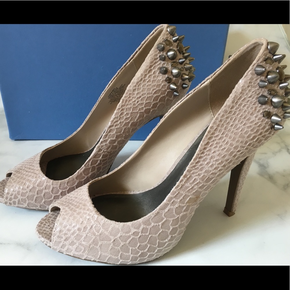 Studded Peep Toe Heels - Simply Vera by Vera Wang
